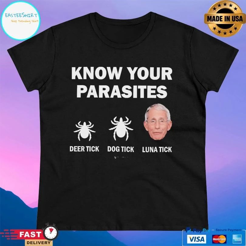 Know Your Parasites Deer Tick Dog Tick Luna Tick 2026 T-shirts