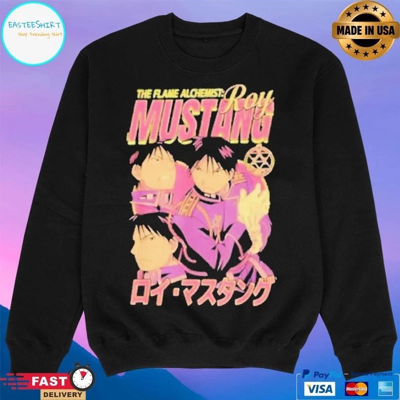 The Flame Alchemist Roy Mustang Collage Anime T-shirts