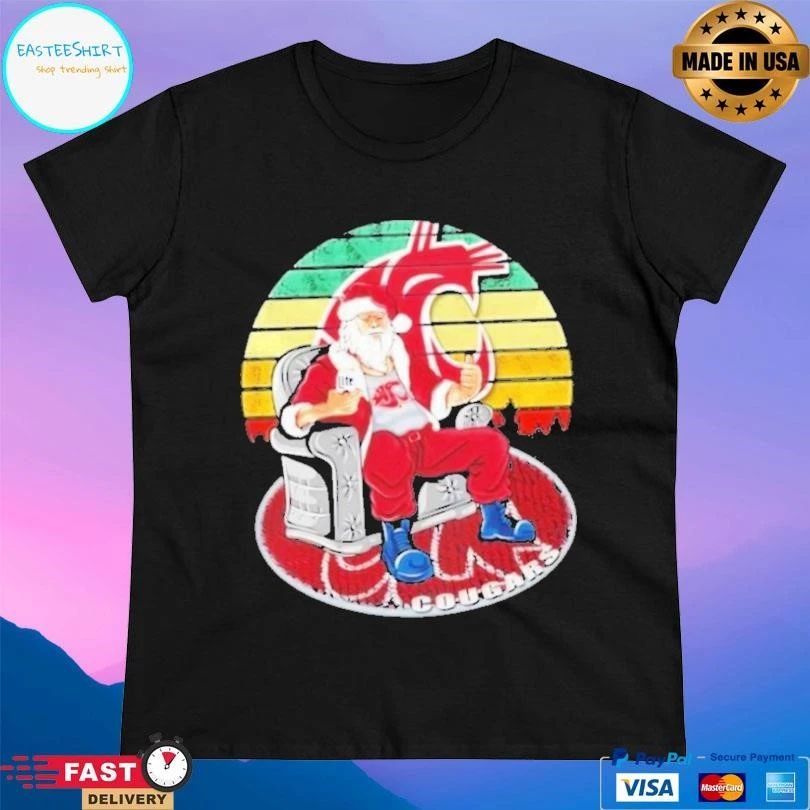 Washington State Cougars X Santa Claus Christmas Vintage T-shirts