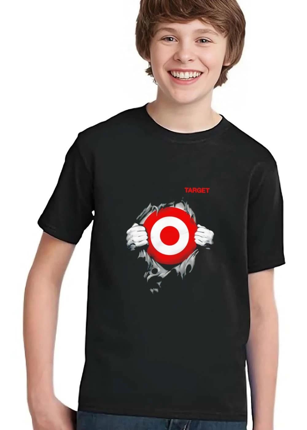 Target Hands Ripping Tattered Black Bullseye Symbol shirt
