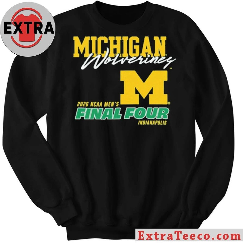 Original Michigan Wolverines 2026 NCAA Men’s Final Four Indianapolis Basketball Logo T-Shirt – Top-Rated Gift for College Basketball Lovers