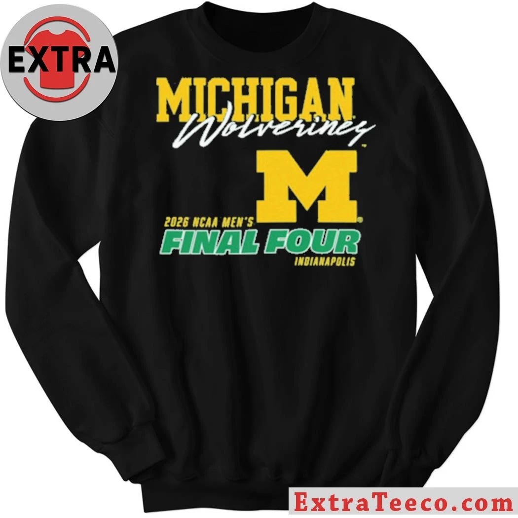 Original Michigan Wolverines 2026 NCAA Men’s Final Four Indianapolis Basketball Logo T-Shirt – Top-Rated Gift for College Basketball Lovers