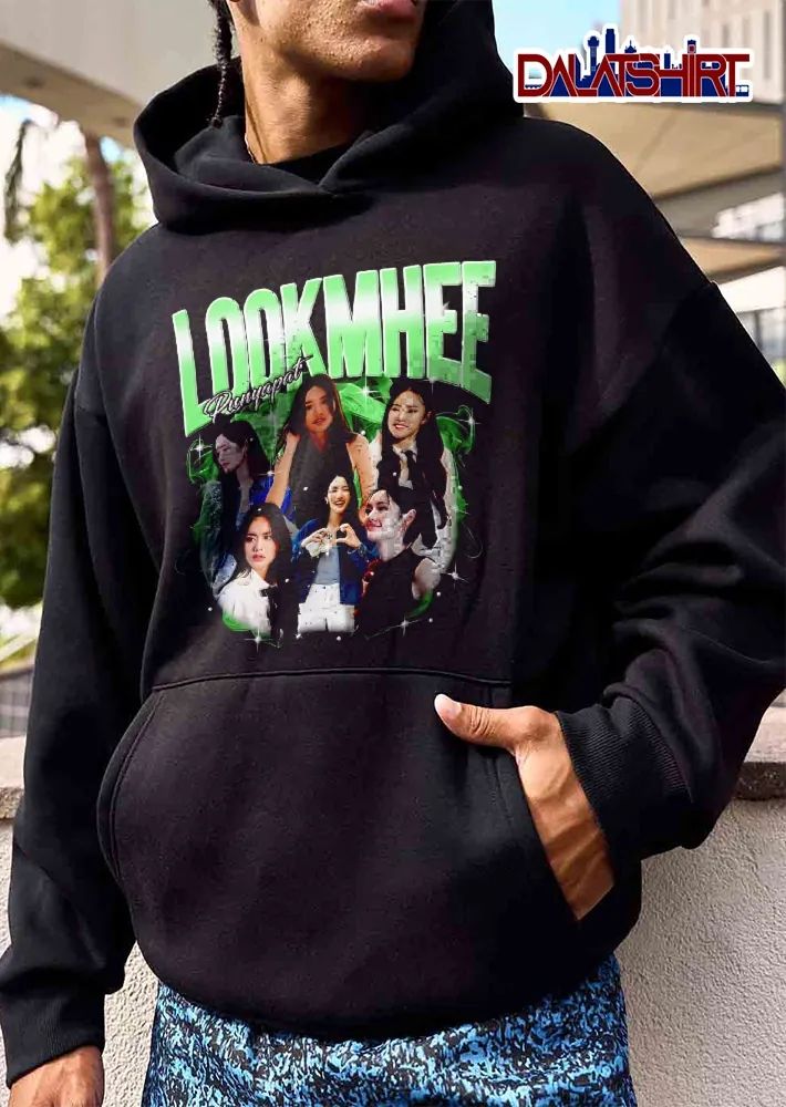 Lookmhee Punyapat Woman Photo Collage Green Smoke Sparkles Bootleg shirt
