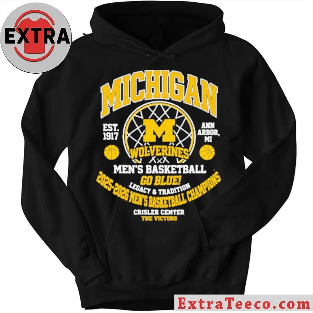 Original Michigan Wolverines 2025-2026 Big Men’s Basketball Champions Crisler Center The Victors T-Shirt – Top-Rated Gift for College Basketball Lovers