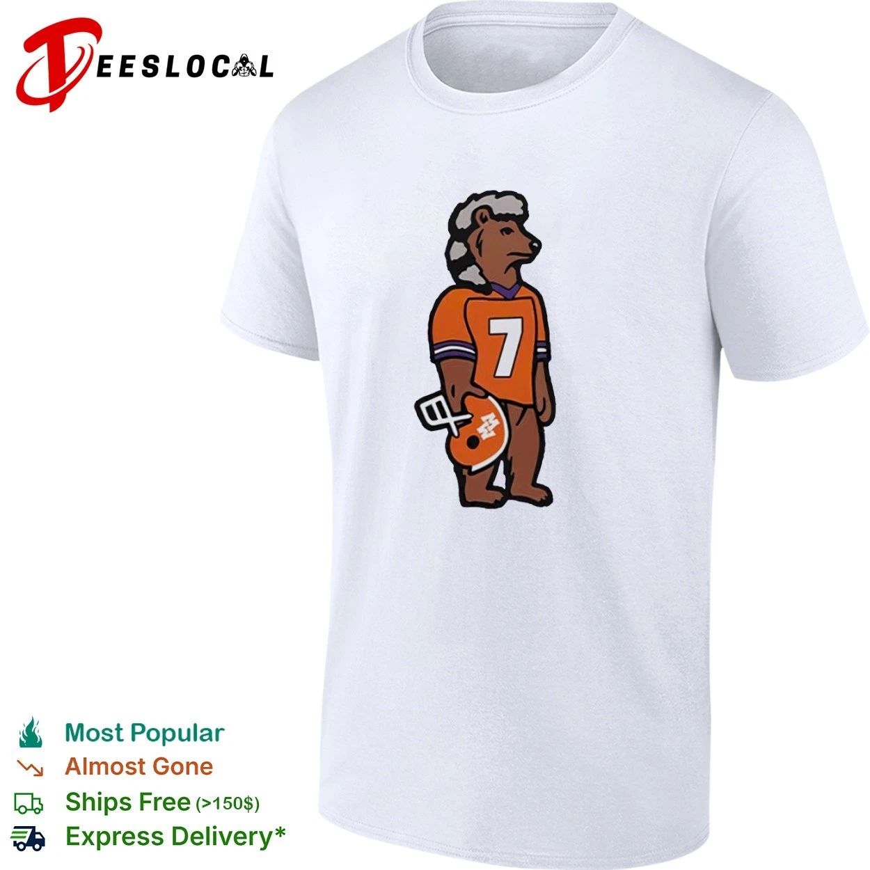 Morgan Wallen Bear 7 Clemson Tigers Country Music T-shirt
