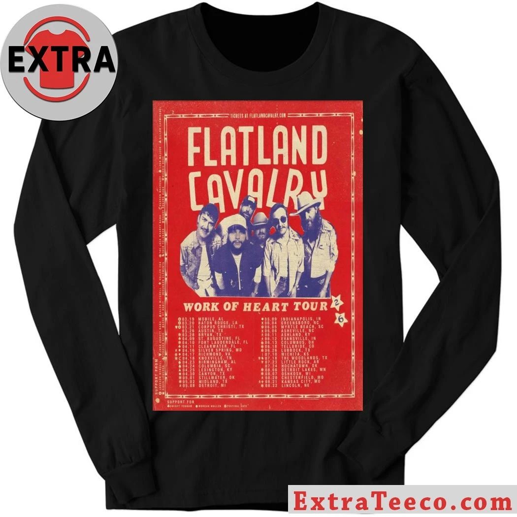 Flatland Cavalry Work Of Heart Tour 26 Poster Shirt