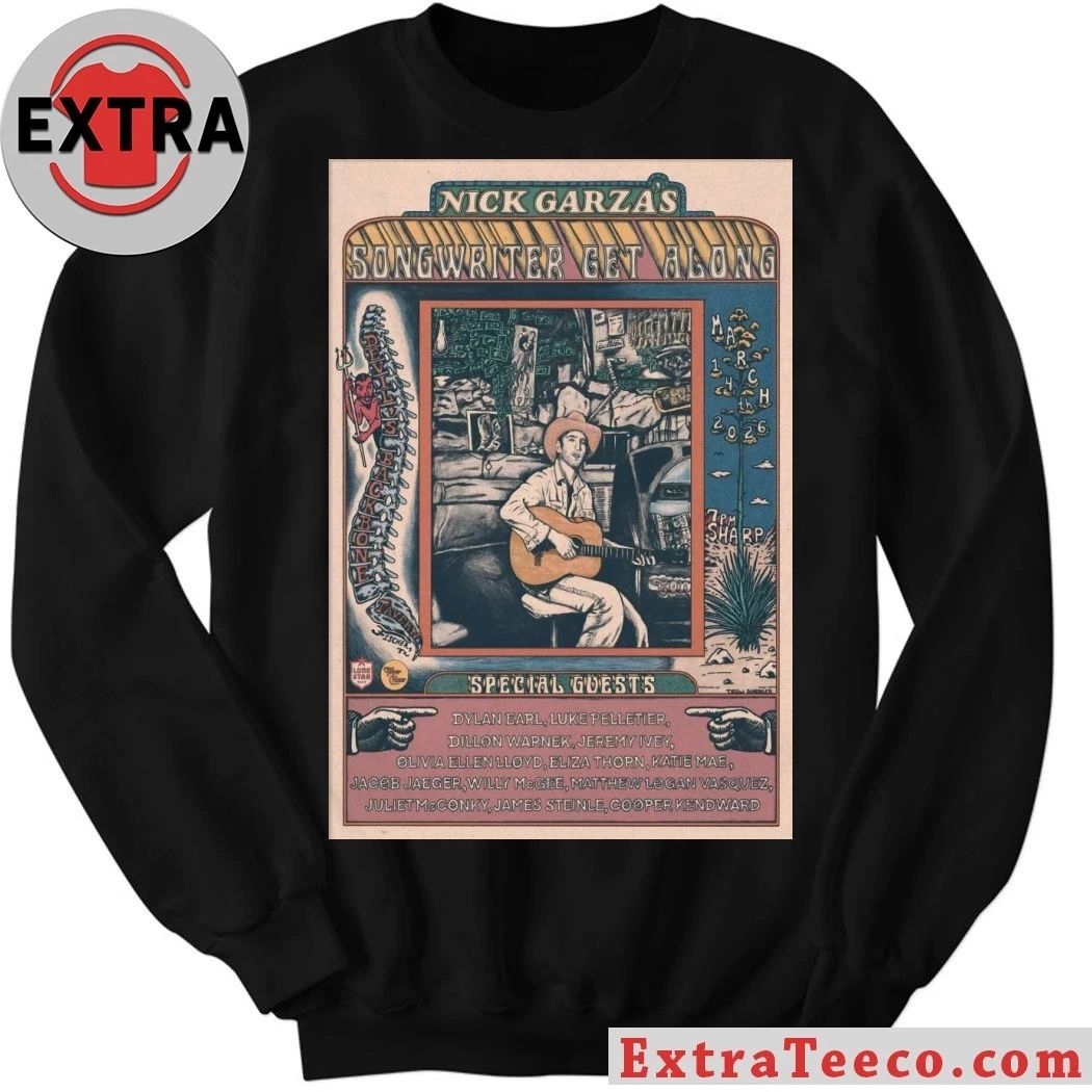 Original Nick Garza’s Get Along Fischer TX March 14 2026 Poster Shirt