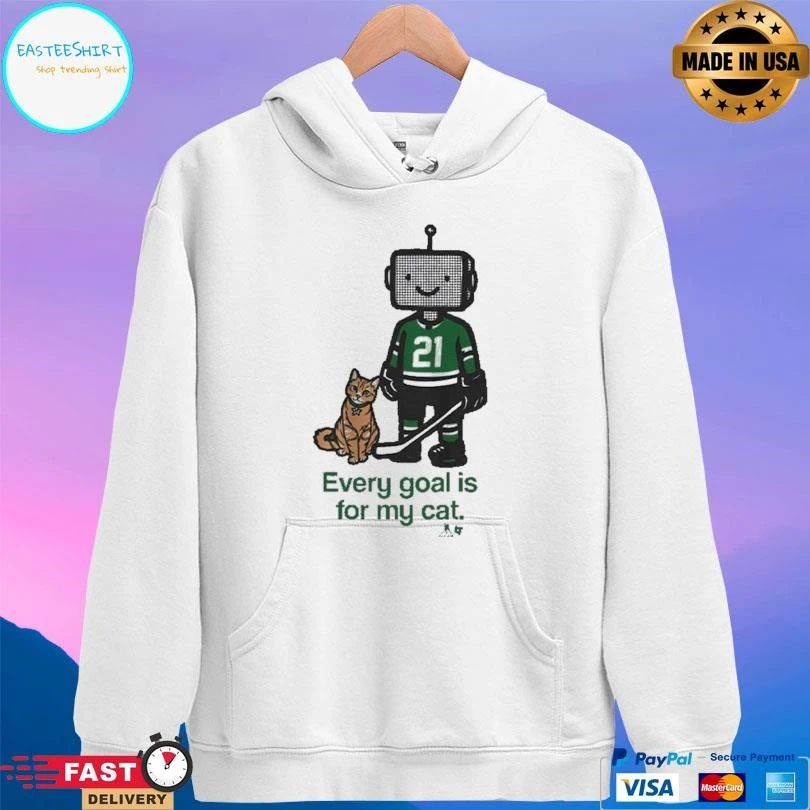 Dallas Stars Jason Robertson Every Goal Is For My Cat T-shirts