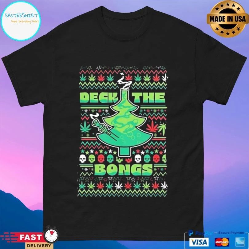 Santa Cypress Deck The Bongs T-shirts