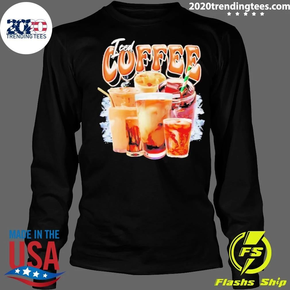 Iced Coffee Collage Bootleg Graphic Shirt