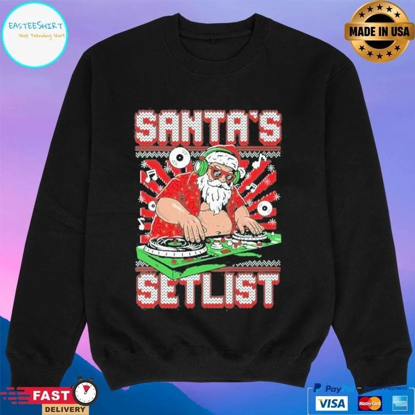 Santa’s Setlist Santa Christmas 2025 T-shirts