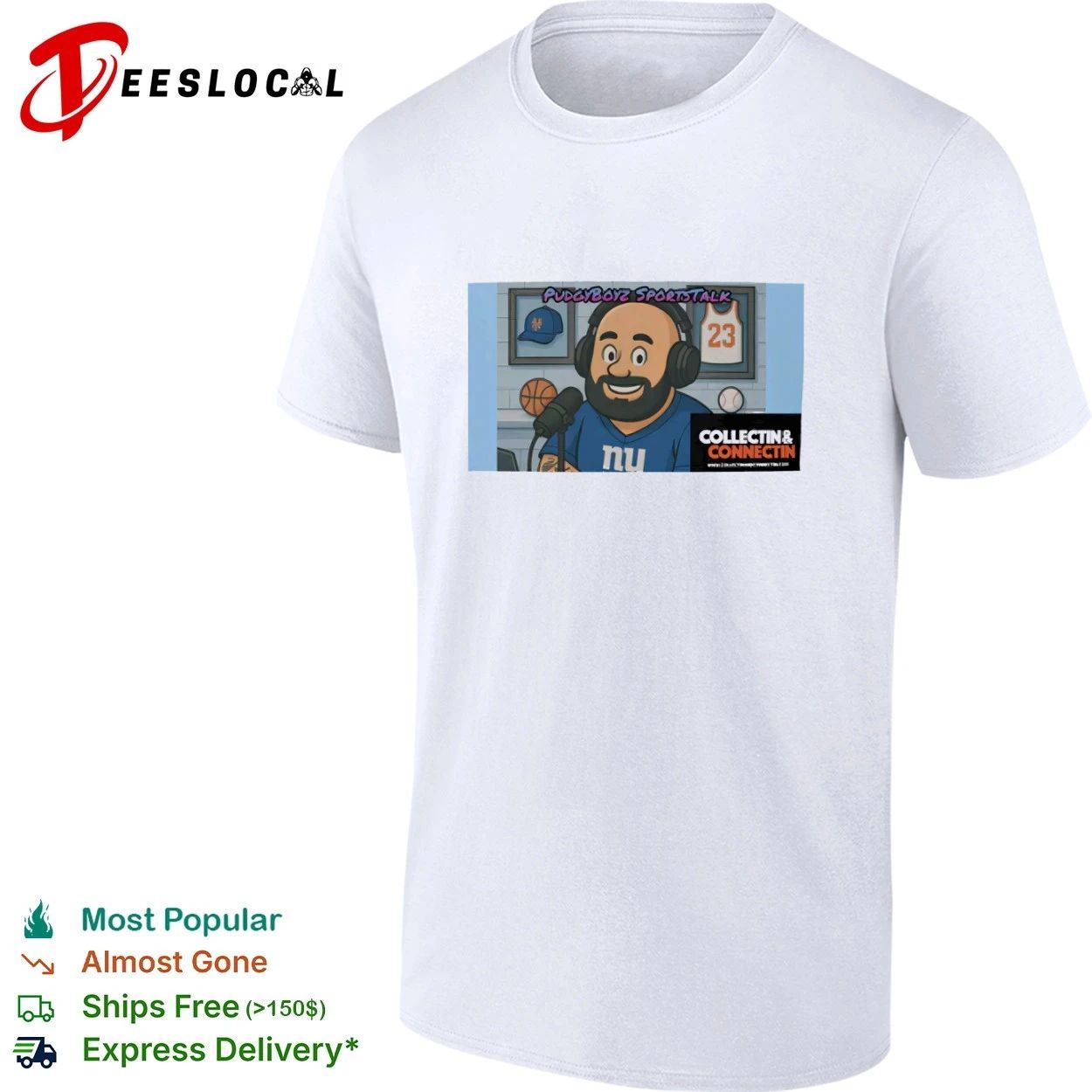 PudgyBoyz Sportstalk Collectin and Connectin T-shirt