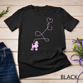 1950's Sock Hop Costume T-Shirt - Dog Cute Poodle Heart Unisex T-shirt