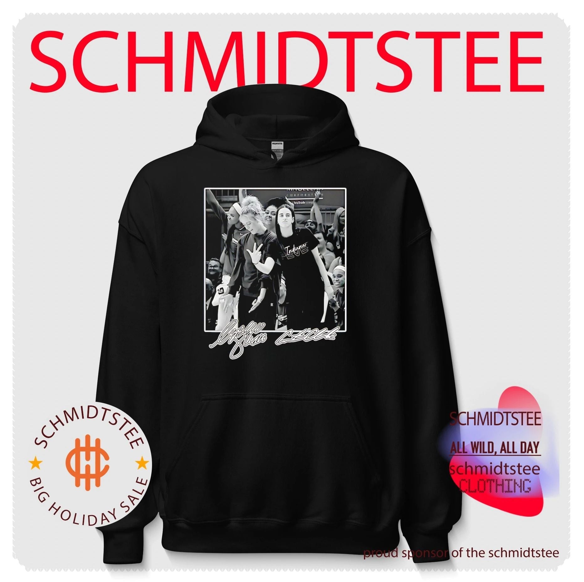 Indiana Fever Sophie Cunningham and Caitlin Clark signature shirt