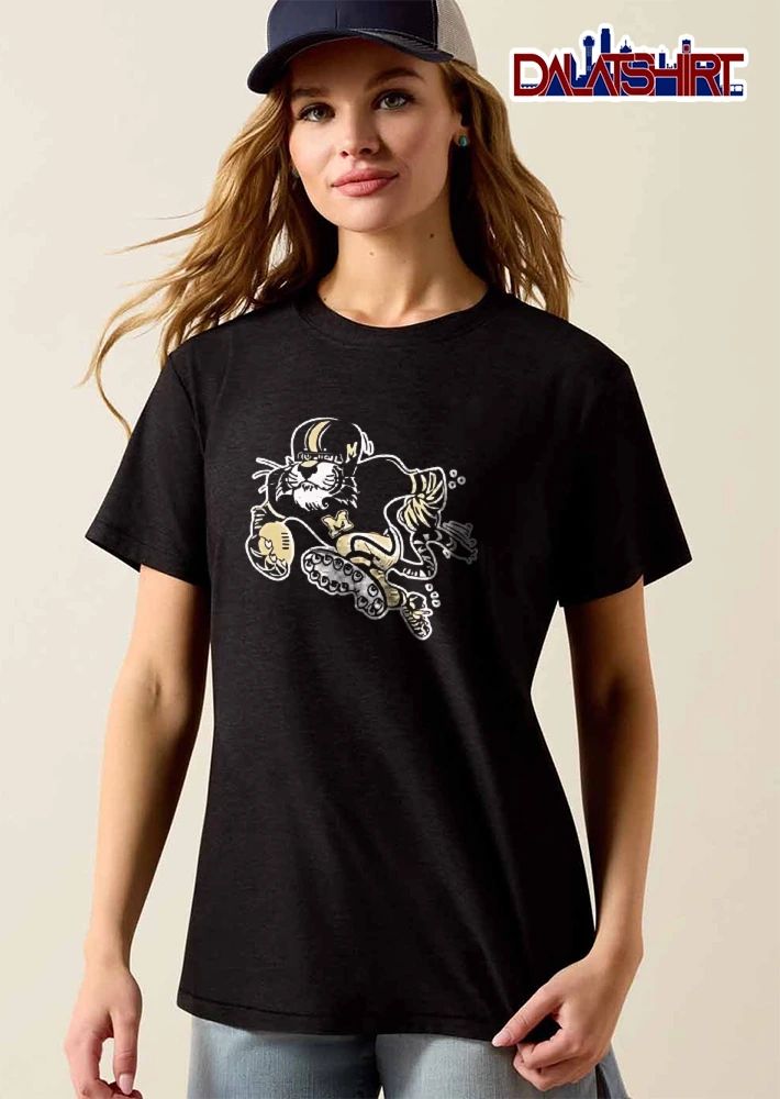 Missouri Tigers NCAA Vintage Cartoon Mascot Running Football Player shirt
