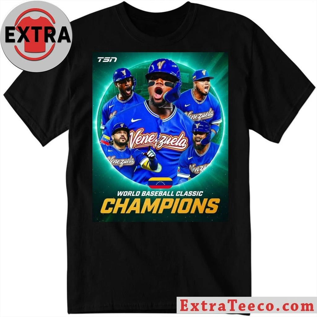 Venezuela won the 2026 World Baseball Classic, defeating the United States 3-2 Shirt
