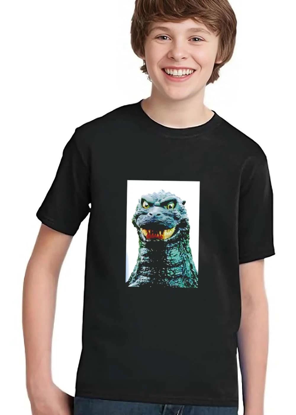 Godzilla Japanese Kaiju Monster Snarling Face Close Up Portrait shirt