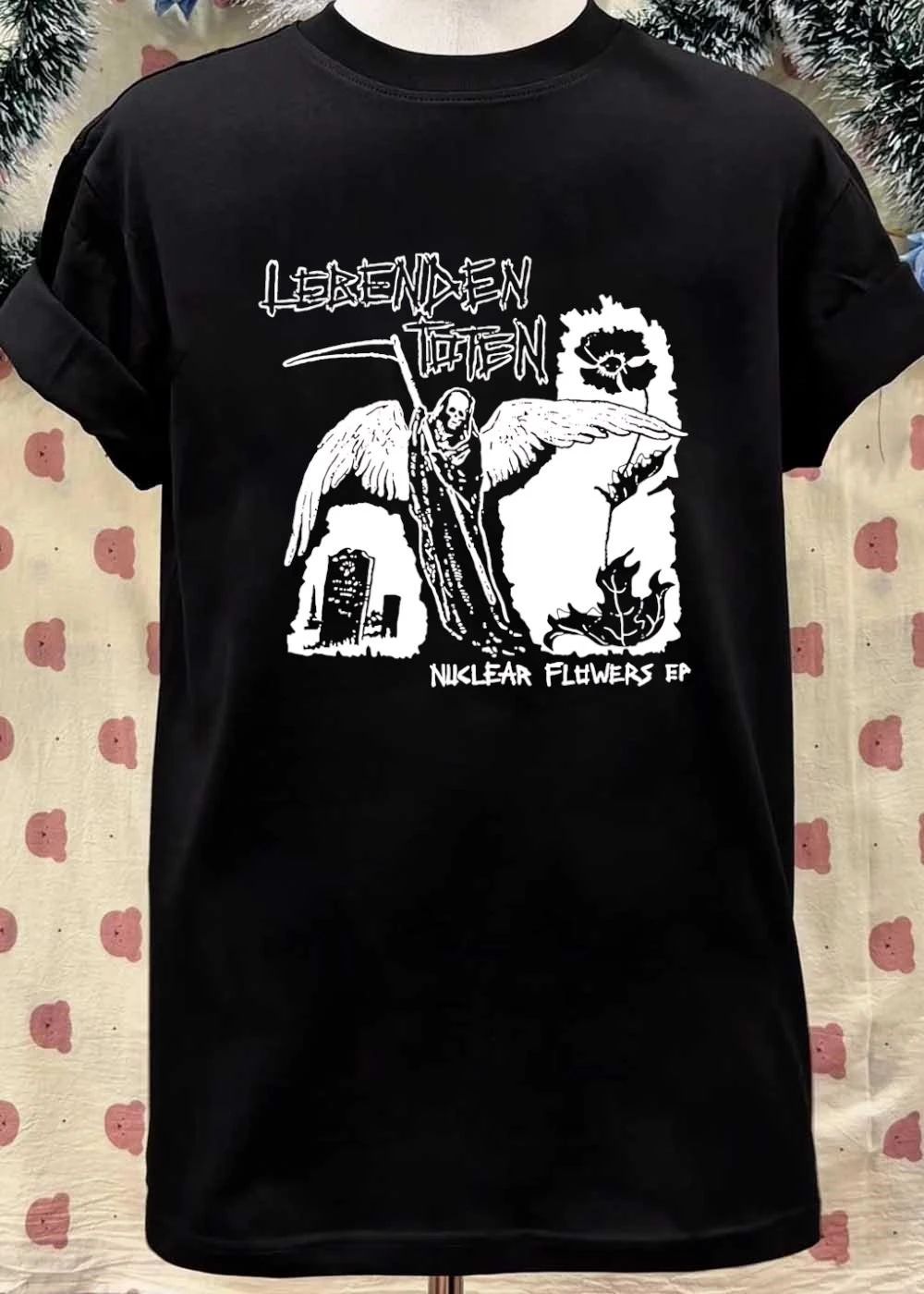 Lebenden Toten Nuclear Flowers Grim Reaper Death shirt