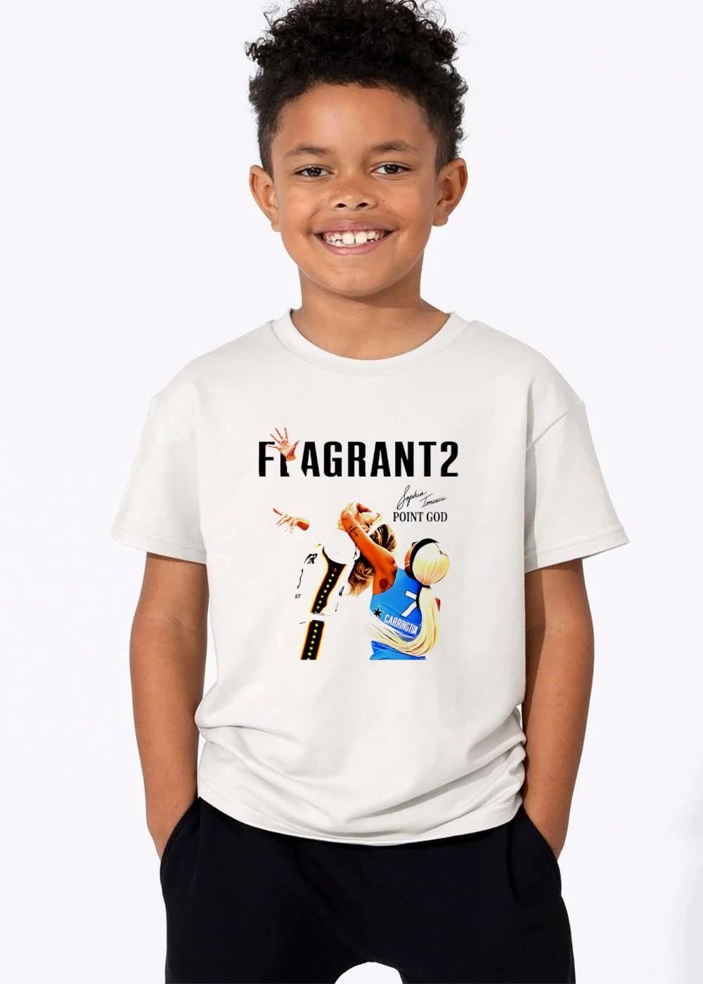 Flagrant 2 Point God Sophia Tomescu Carrington Bootleg Basketball Players Foul Contact Cutout shirt