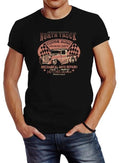 Mens Hot Rod Big Block Car Tuning V8 Vintage Truck Print Slim Fit T-Shirt