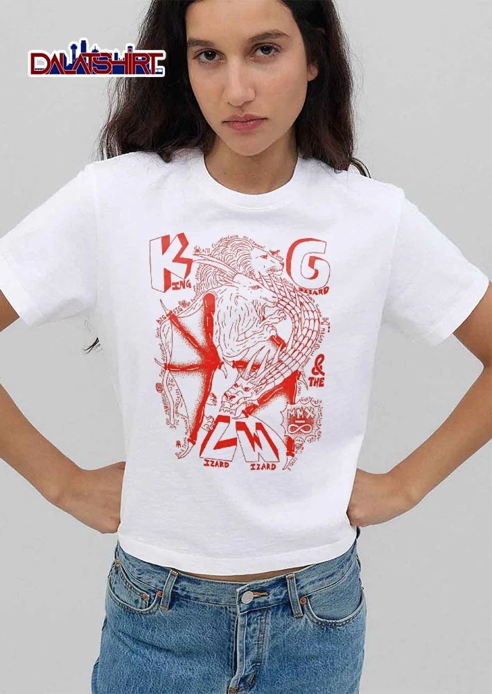 King Gizzard And The Lizard Wizard Kg Lw Line Art Chimera Dragon shirt