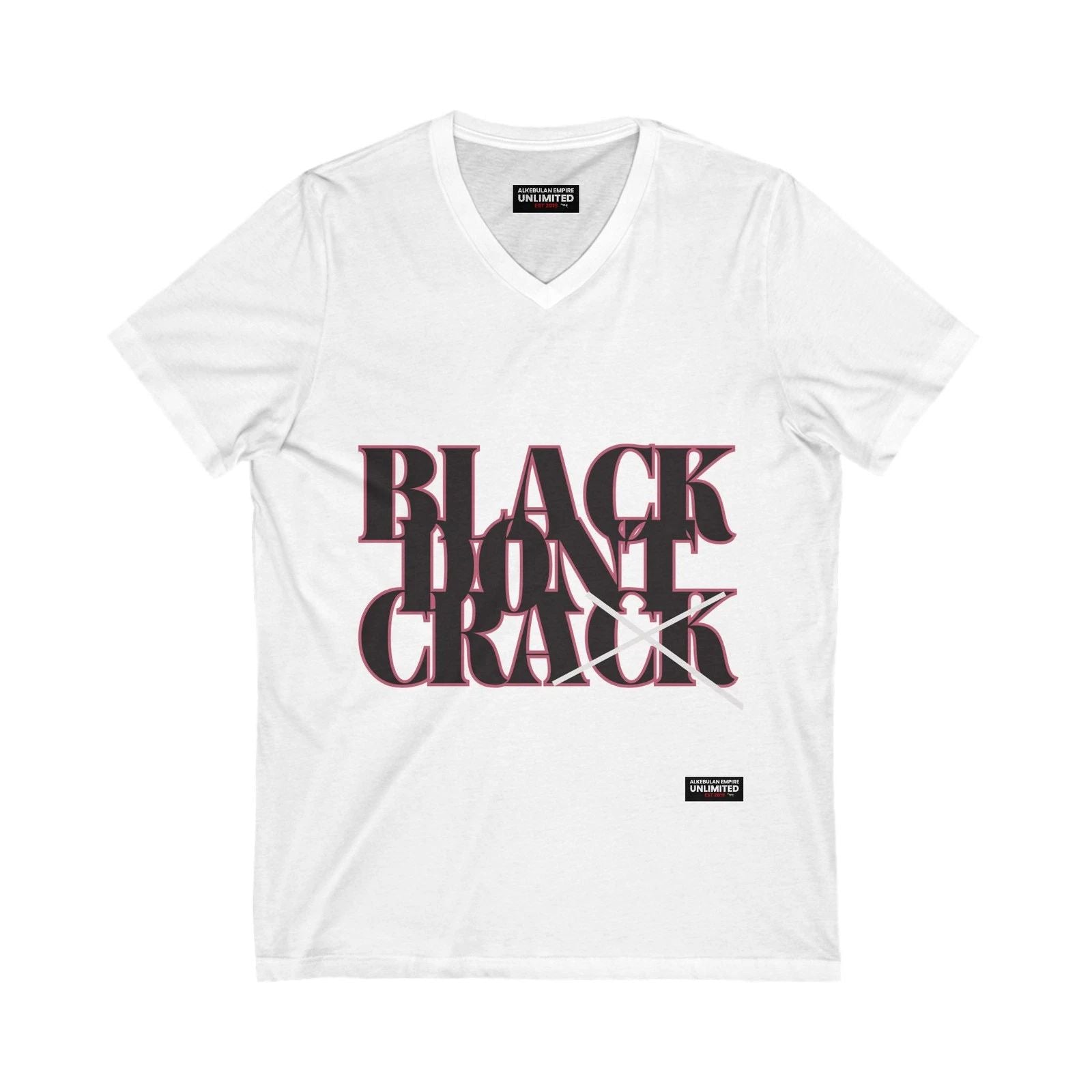 Unisex V-Neck Tee - "Black Don't Crack" Stylish Statement Shirt, Gift, [...]