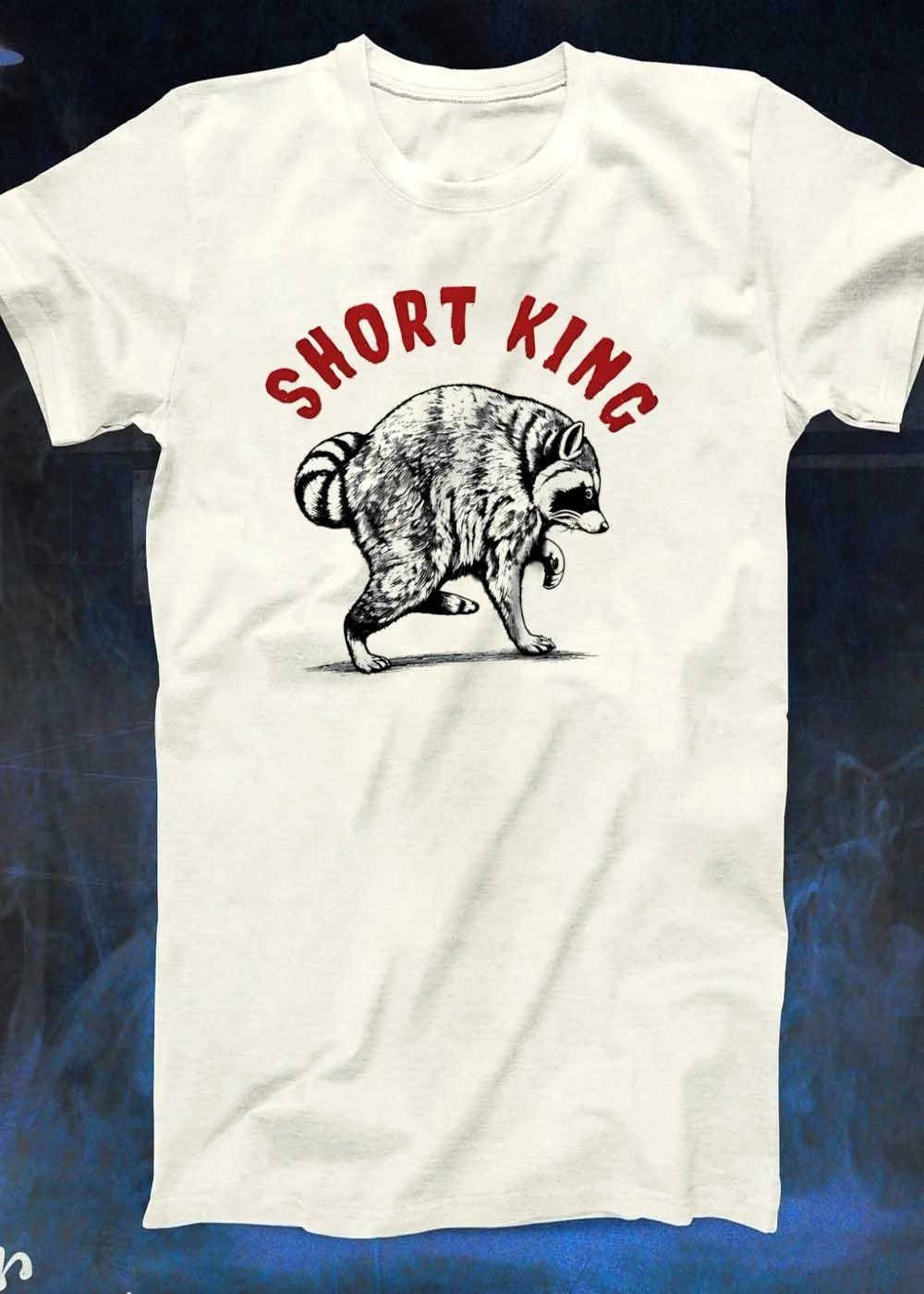 Short King Raccoon Walking T-Shirt