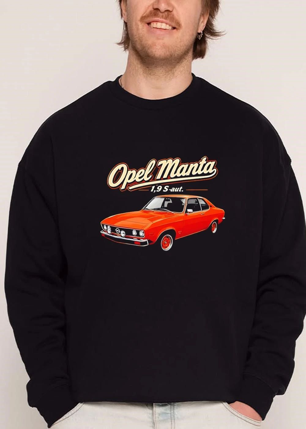 Opel Manta 1 9 S Aut Orange Retro Classic Coupe Car Illustration shirt