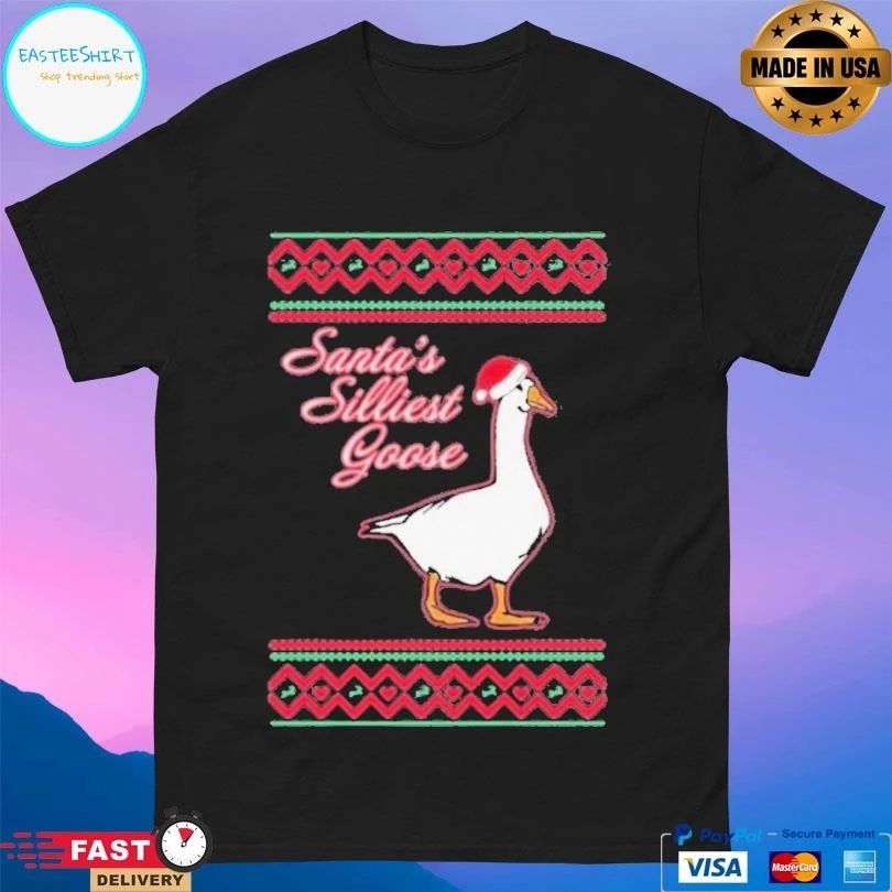 Santa’s Silliest Goose Tacky Ugly Christmas 2025 T-shirts