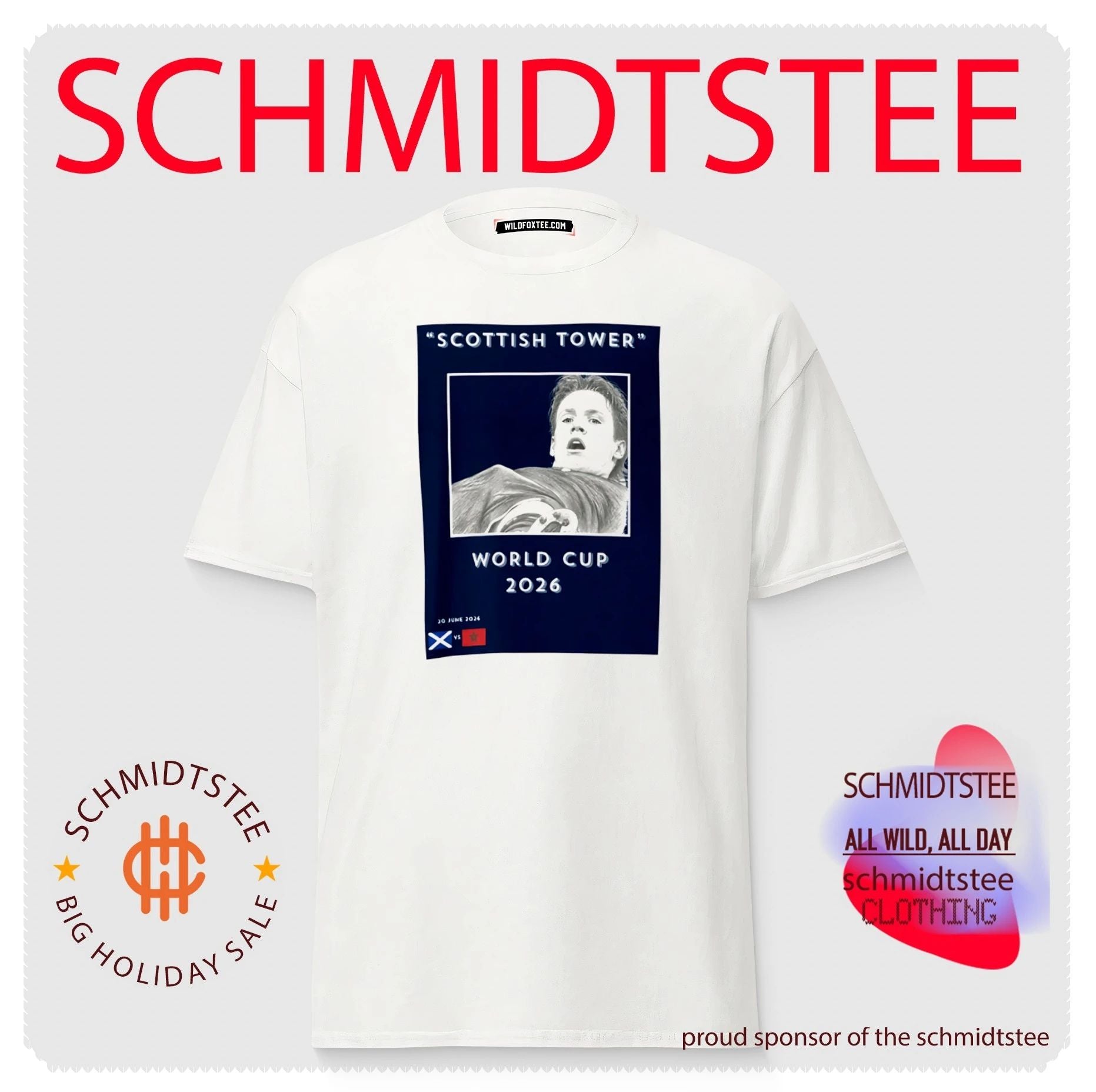Scottish Tower World Cup 2026 Scotland vs Morocco shirt
