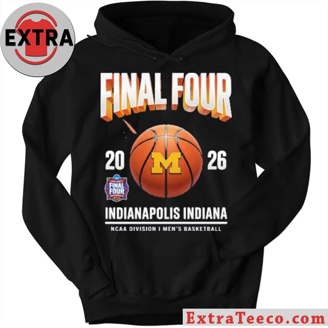 Michigan Wolverines 2026 NCAA Men’s Basketball Tournament March Madness Final Four Graphic T-Shirt