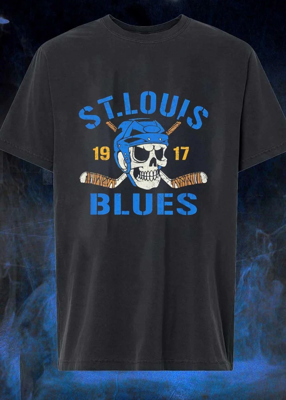 St. Louis Blues Skull Helmet Hockey Stick 19 17 St. Louis Blues shirt