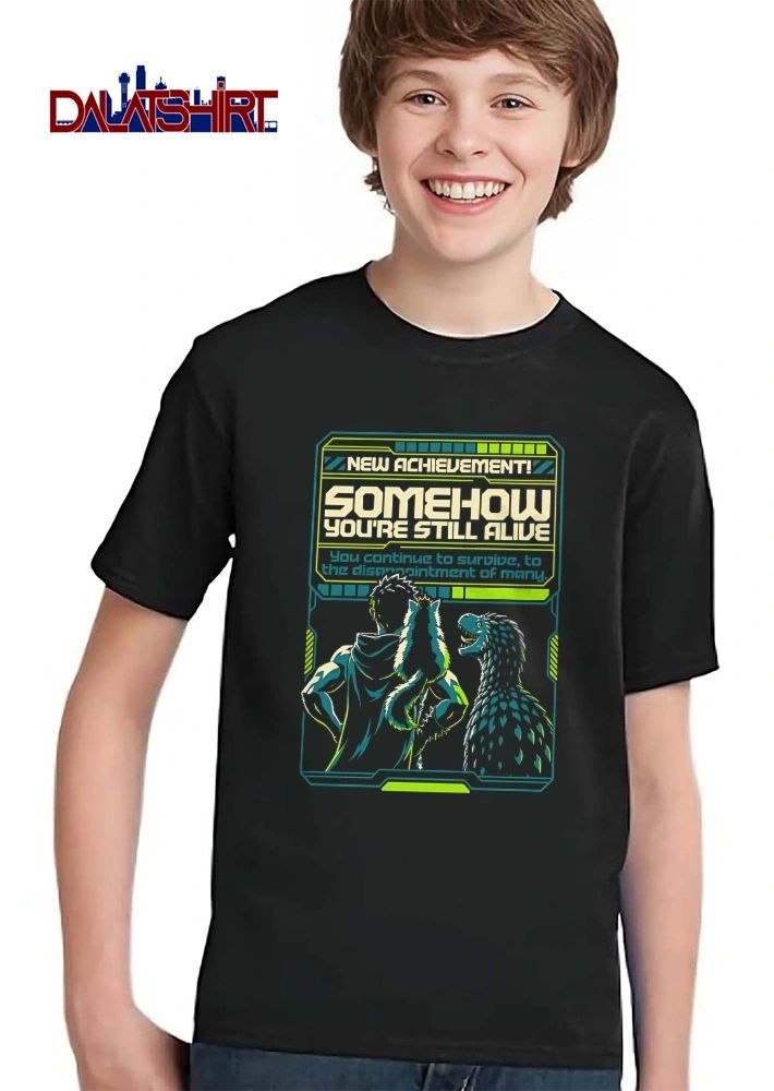 New Achievement Somehow Youre Still Alive Man Creature Feathered Raptor Frame shirt