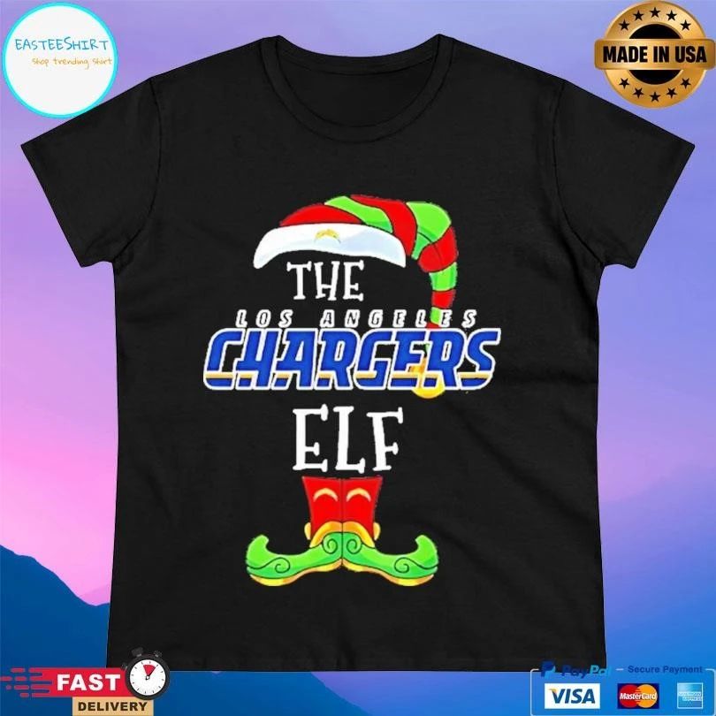 The Los Angeles Chargers Christmas Elf T-shirts