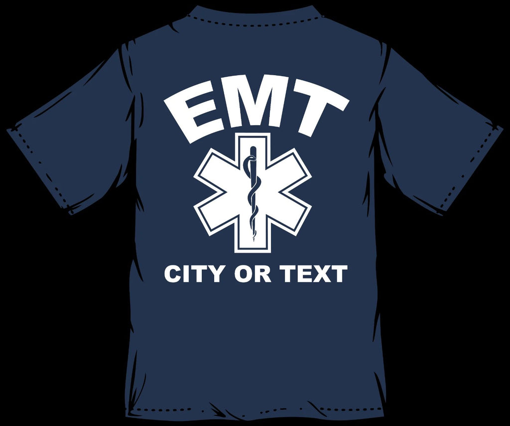 Personalized EMT Shirt FireFighter Fire Department T-shirt Custom
