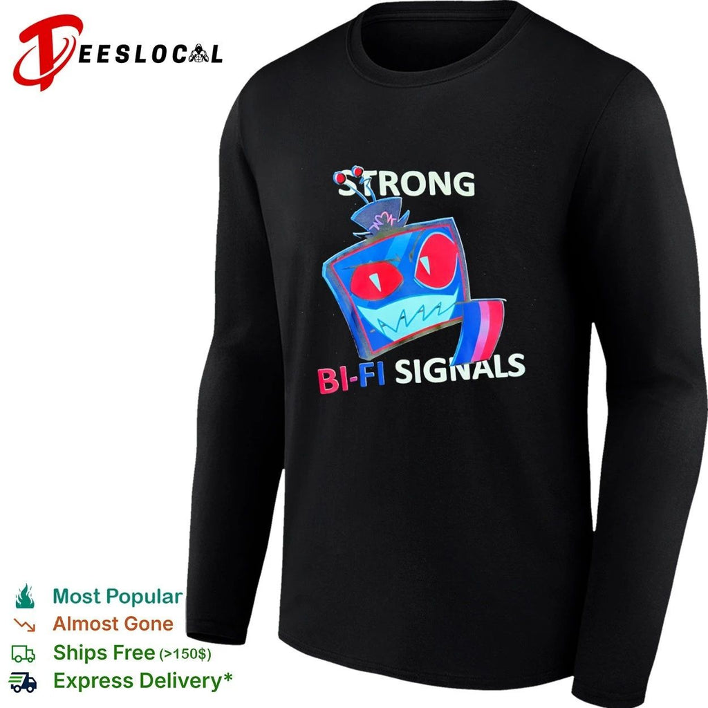 Strong Bi-Fi Signals bisexual pride lgbtq T-shirt