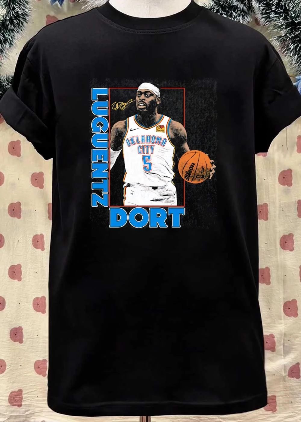 Luguentz Dort Autograph Oklahoma City Thunder Shirt