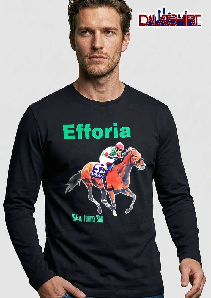 Efforia 164th Tenno Sho Japanese Racehorse Jockey Running shirt