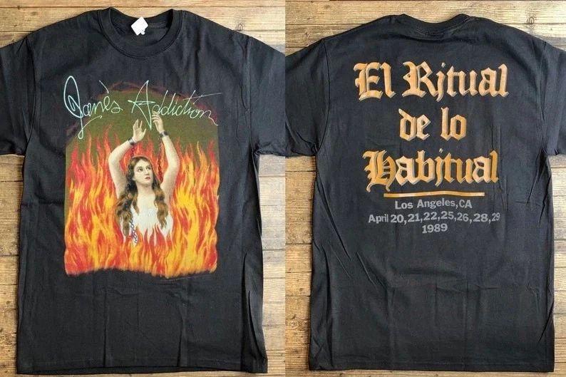 Vintage Jane's Addiction 1989 Ritual De Lo Habitual Tour T-Shirt