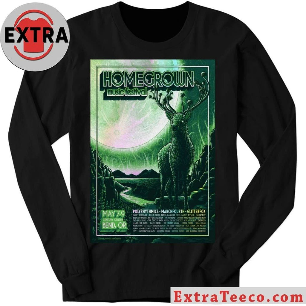 Homegrown Music Festival Bend OR 5 7-5 9 2026 Poster Shirt