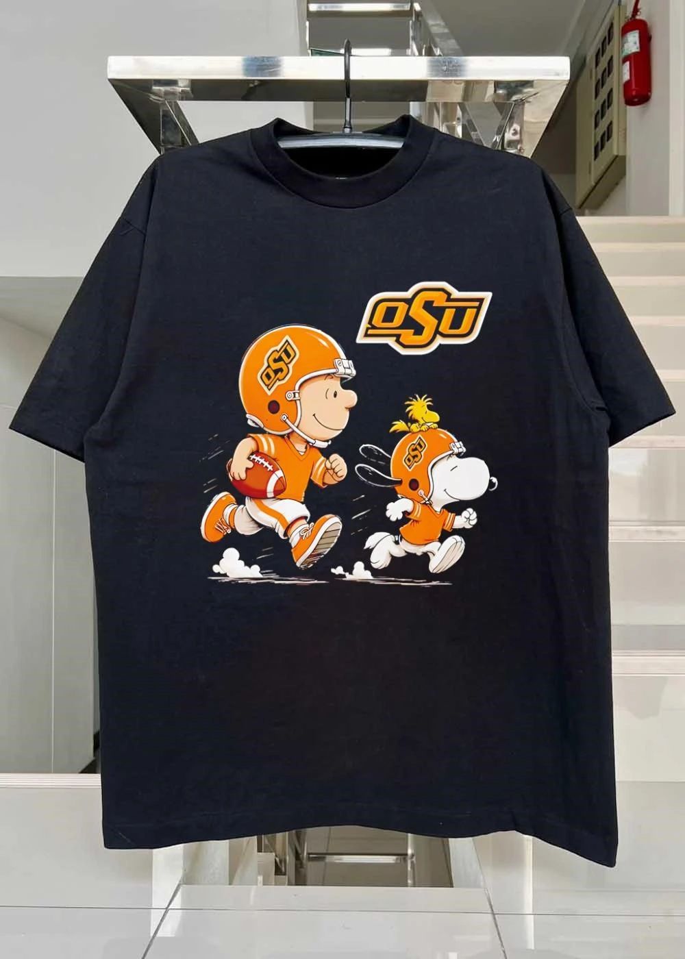 Peanuts Gang Oklahoma State University Football Running shirt