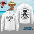San Antonio Spurs x Kenny Chesney No Shoes Nation 2026 Logo Two Sided Shirt