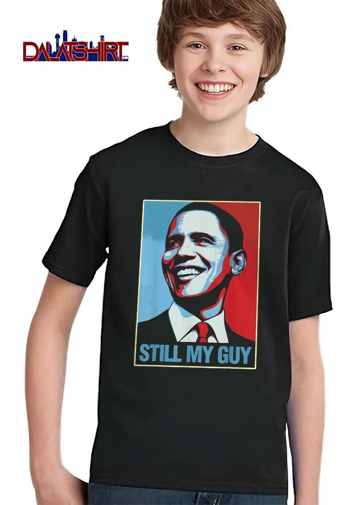 Still My Guy Barack Obama Smiling Red Blue Poster Portrait shirt