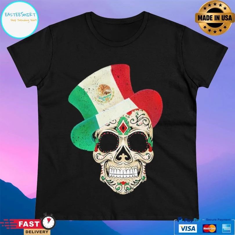 Premium El Muerto Is Mexcellente Skull T-shirts