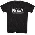 NASA Simple Worm Black Brands Shirt