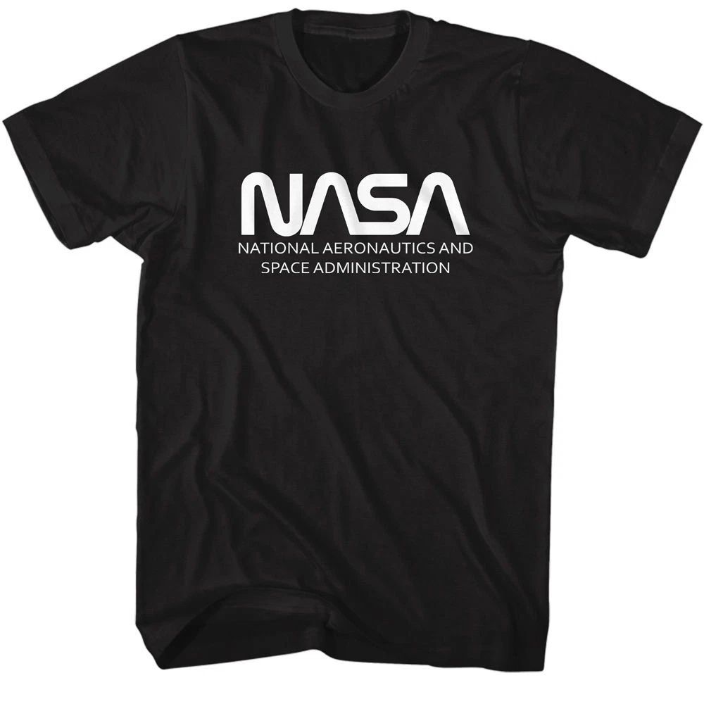 NASA Simple Worm Black Brands Shirt