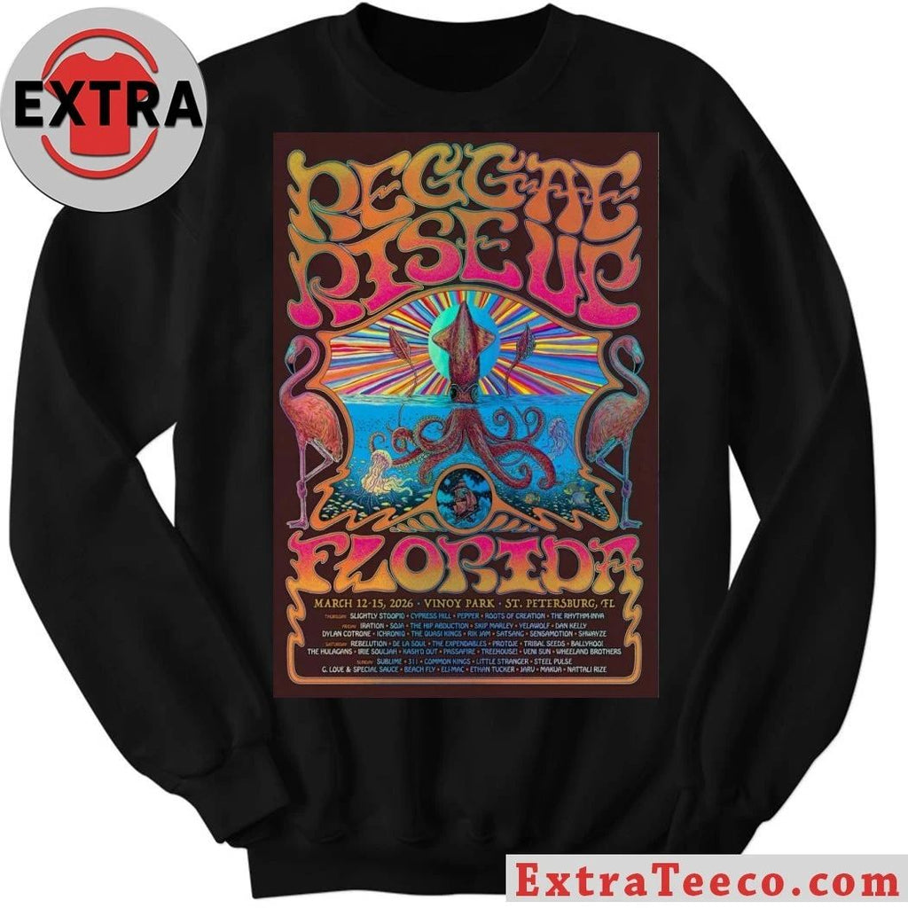 Original Reggae Rise Up Florida St. Petersburg FL March 12-15 2026 Poster Shirt