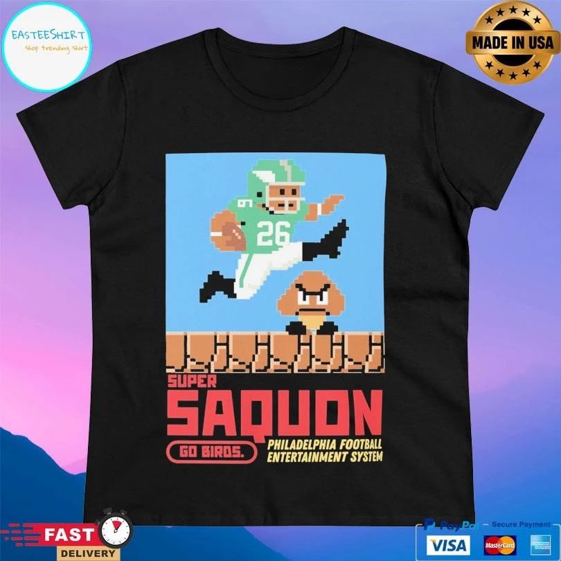 Super Saquon Bros Go Birds Philadelphia Football Entertainment System T-shirts
