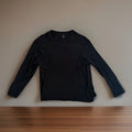 H&M T-Shirt Men Black Long Sleeve Relaxed Fit