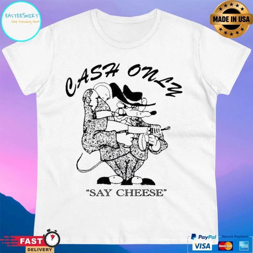 Cash Only Say Cheese Dist Mobster T-shirts